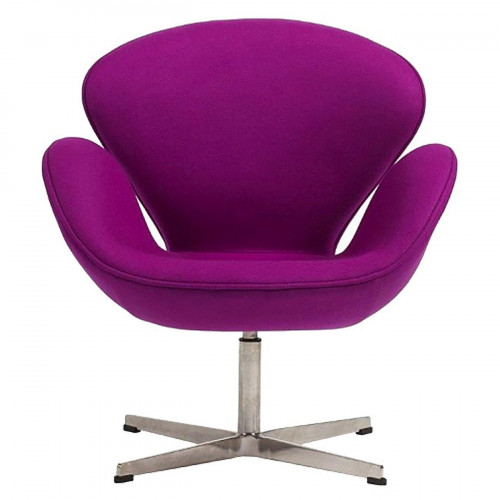 кресло swan chair кашемир лиловое в Тольятти