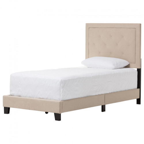 кровать paris linen upholstered beige 140х200 в Тольятти