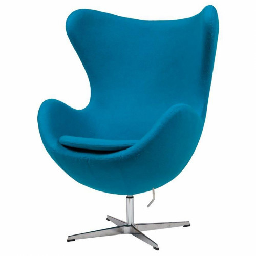 кресло egg chair кашемир голубое в Тольятти