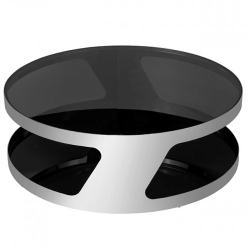 столик журнальный circle black серебряный , чёрный в Тольятти