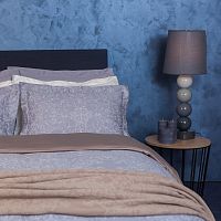 комплект постельного белья decoflux сатин 1.5 спальный versaille grey в Тольятти