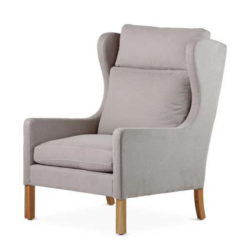 кресло wingback серый в Тольятти