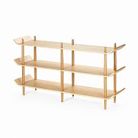 стеллаж bentwood двойной светло-коричневый в Тольятти