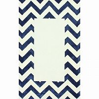 ковер zig zag синий с квадратом 240х330 в Тольятти