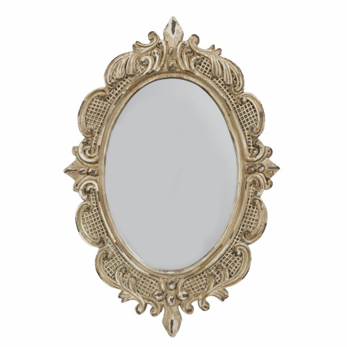 зеркало овальное настенное бежевое luxe в Тольятти