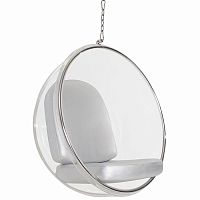 кресло eero aarnio style bubble chair серое в Тольятти
