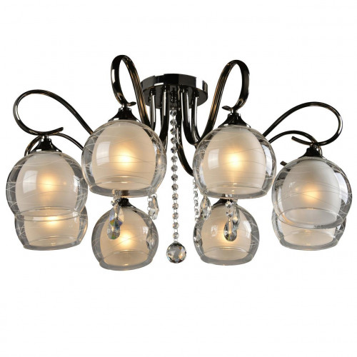 потолочная люстра idlamp merinella 877/8pf-darkchrome в Тольятти