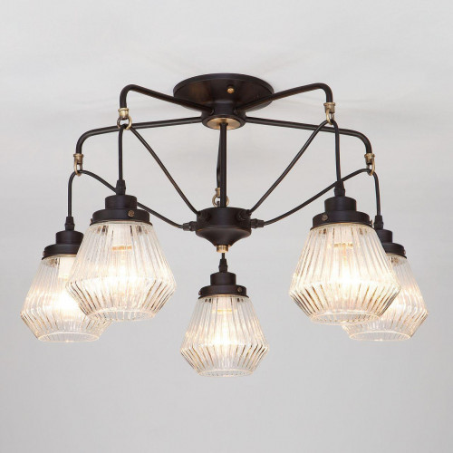 потолочная люстра eurosvet fregata 70078/5 черный в Тольятти