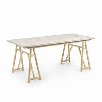 creassy стол 180x85 из натурального дерева из ротанга от la forma (ex julia grup) в Тольятти